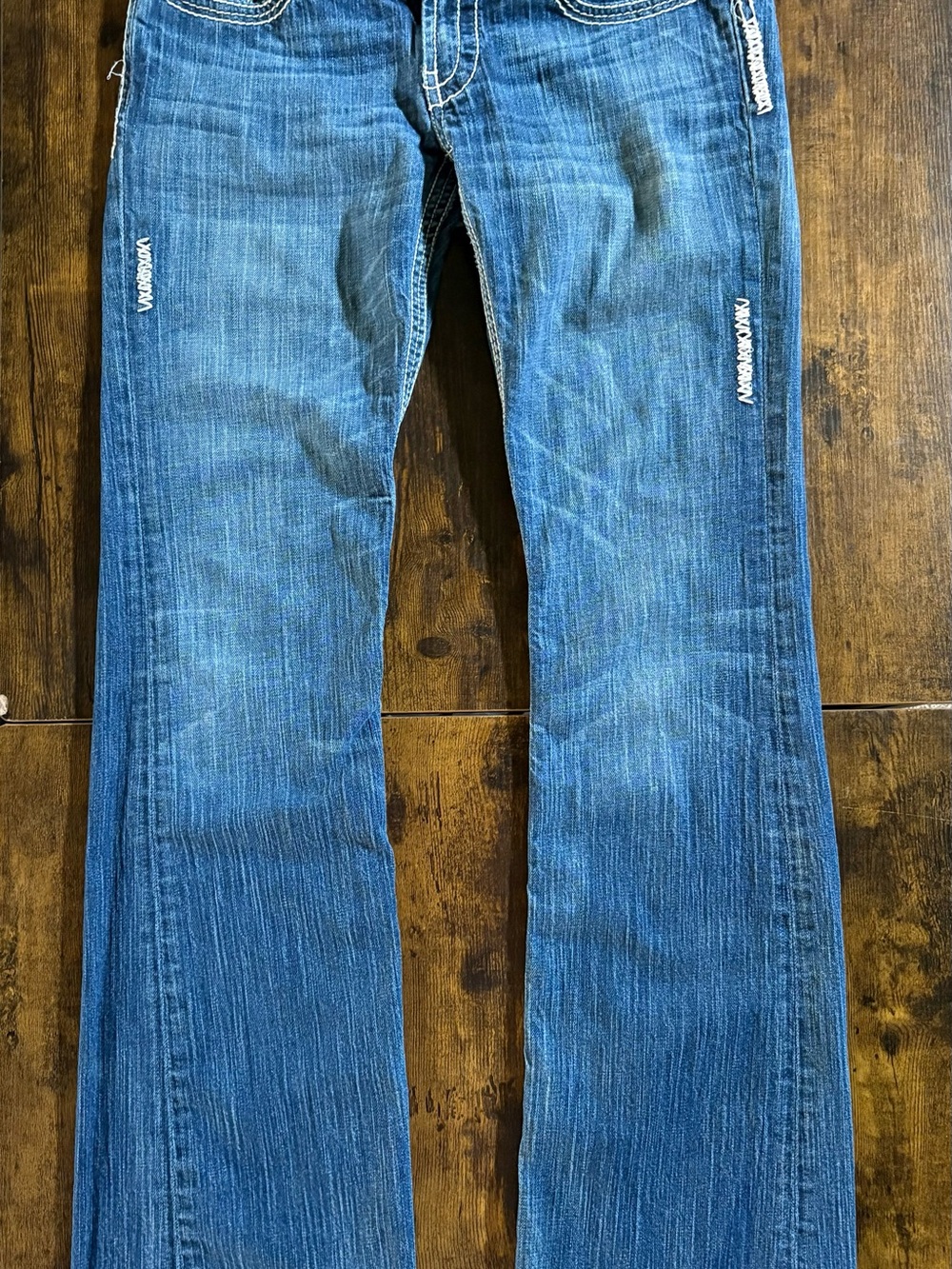 BKE Stella 28L Low Rise Bootcut Jeans Y2K Western Embroidered